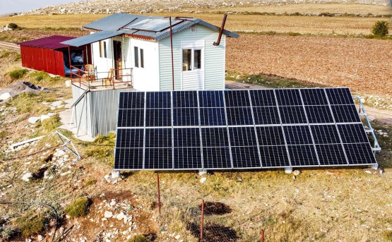 BURDUR 8,18 kWp ARAZİ TİPİ OFFGRİD GES SİSTEMİ